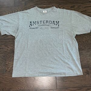 Fox Genuine Amsterdam Holland Netherlands Gray soft cotton T-shirt XL